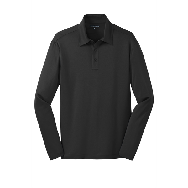 Port Authority Silk Touch Performance Long Sleeve Polo. - Port Authority Silk Touch Performance Long Sleeve Polo. - Image 1 of 40