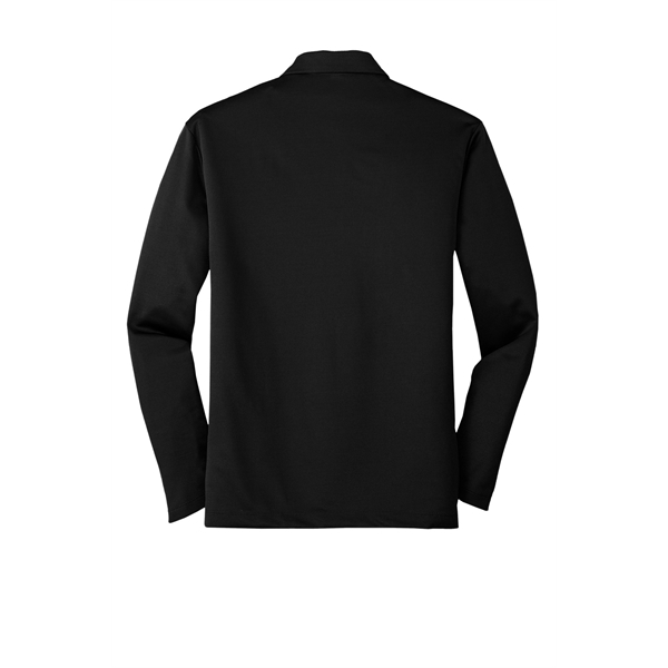 Port Authority Silk Touch Performance Long Sleeve Polo. - Port Authority Silk Touch Performance Long Sleeve Polo. - Image 4 of 40
