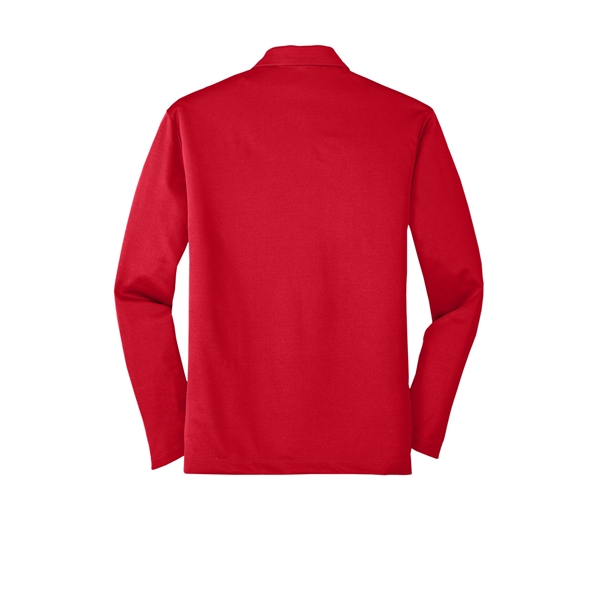 Port Authority Silk Touch Performance Long Sleeve Polo. - Port Authority Silk Touch Performance Long Sleeve Polo. - Image 13 of 40