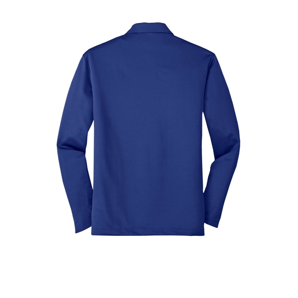Port Authority Silk Touch Performance Long Sleeve Polo. - Port Authority Silk Touch Performance Long Sleeve Polo. - Image 15 of 40