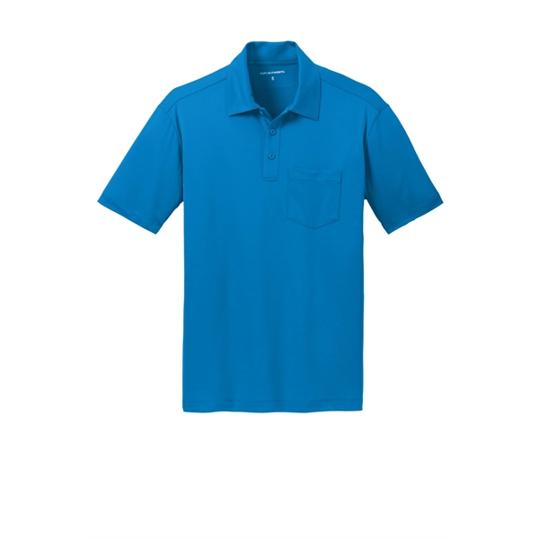 Port Authority Silk Touch Performance Pocket Polo. - Port Authority Silk Touch Performance Pocket Polo. - Image 8 of 75