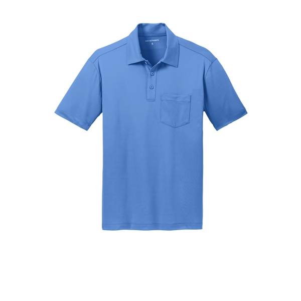 Port Authority Silk Touch Performance Pocket Polo. - Port Authority Silk Touch Performance Pocket Polo. - Image 11 of 75