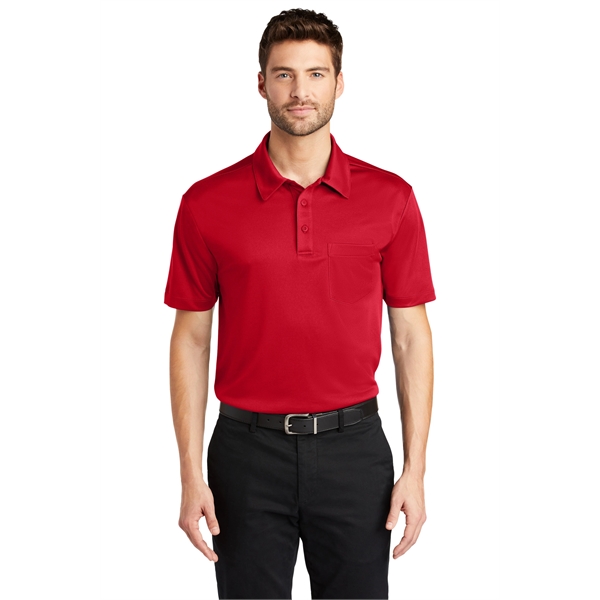 Port Authority Silk Touch Performance Pocket Polo. - Port Authority Silk Touch Performance Pocket Polo. - Image 64 of 75