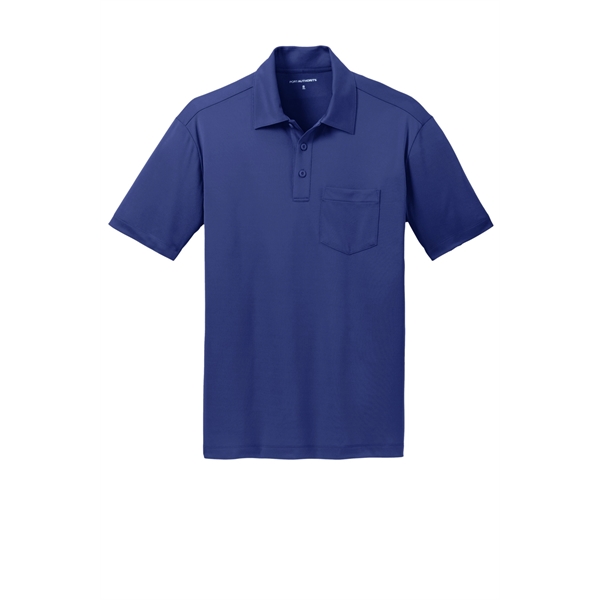 Port Authority Silk Touch Performance Pocket Polo. - Port Authority Silk Touch Performance Pocket Polo. - Image 26 of 75