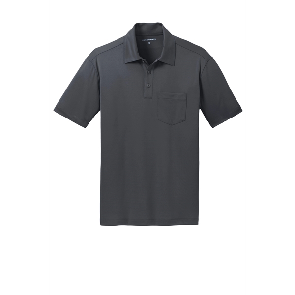 Port Authority Silk Touch Performance Pocket Polo. - Port Authority Silk Touch Performance Pocket Polo. - Image 30 of 75