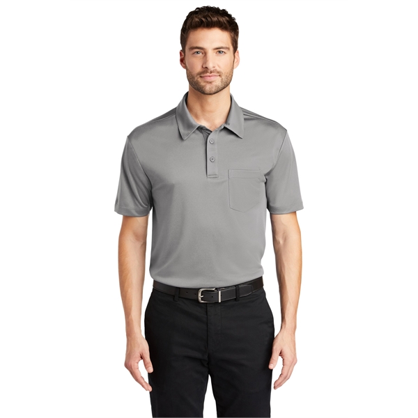 Port Authority Silk Touch Performance Pocket Polo. - Port Authority Silk Touch Performance Pocket Polo. - Image 73 of 75