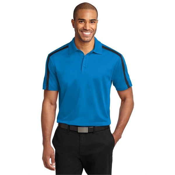 Port Authority Silk Touch Performance Colorblock Stripe P... - Port Authority Silk Touch Performance Colorblock Stripe P... - Image 5 of 30
