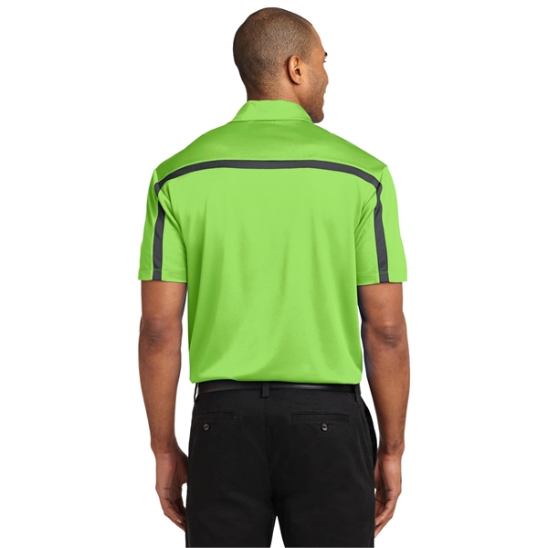 Port Authority Silk Touch Performance Colorblock Stripe P... - Port Authority Silk Touch Performance Colorblock Stripe P... - Image 11 of 30