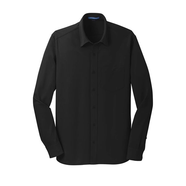 Port Authority Dimension Knit Dress Shirt. - Port Authority Dimension Knit Dress Shirt. - Image 8 of 25