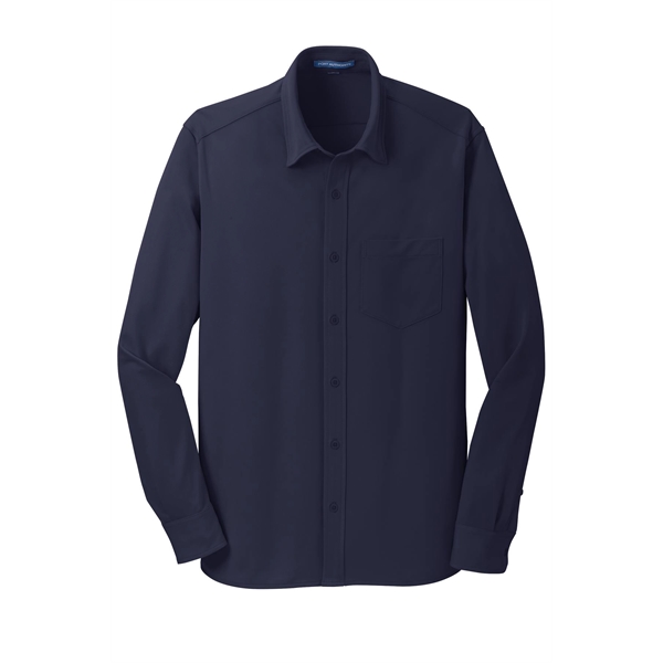 Port Authority Dimension Knit Dress Shirt. - Port Authority Dimension Knit Dress Shirt. - Image 12 of 25