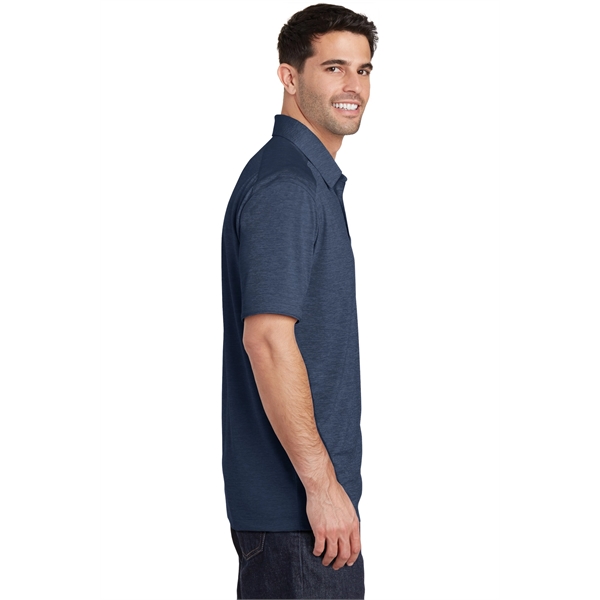 Port Authority Digi Heather Performance Polo. - Port Authority Digi Heather Performance Polo. - Image 8 of 20