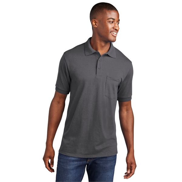 Port & Company Core Blend Jersey Knit Pocket Polo. - Port & Company Core Blend Jersey Knit Pocket Polo. - Image 47 of 48