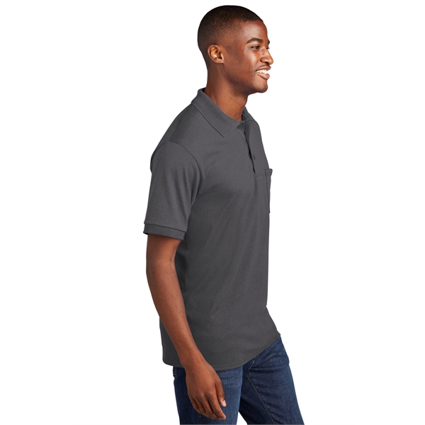 Port & Company Core Blend Jersey Knit Pocket Polo. - Port & Company Core Blend Jersey Knit Pocket Polo. - Image 11 of 48