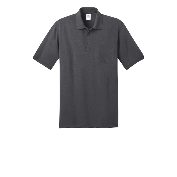 Port & Company Core Blend Jersey Knit Pocket Polo. - Port & Company Core Blend Jersey Knit Pocket Polo. - Image 12 of 48