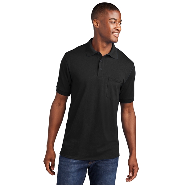 Port & Company Core Blend Jersey Knit Pocket Polo. - Port & Company Core Blend Jersey Knit Pocket Polo. - Image 48 of 48