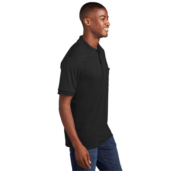 Port & Company Core Blend Jersey Knit Pocket Polo. - Port & Company Core Blend Jersey Knit Pocket Polo. - Image 15 of 48