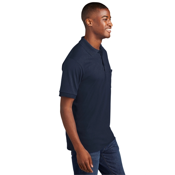 Port & Company Core Blend Jersey Knit Pocket Polo. - Port & Company Core Blend Jersey Knit Pocket Polo. - Image 19 of 48