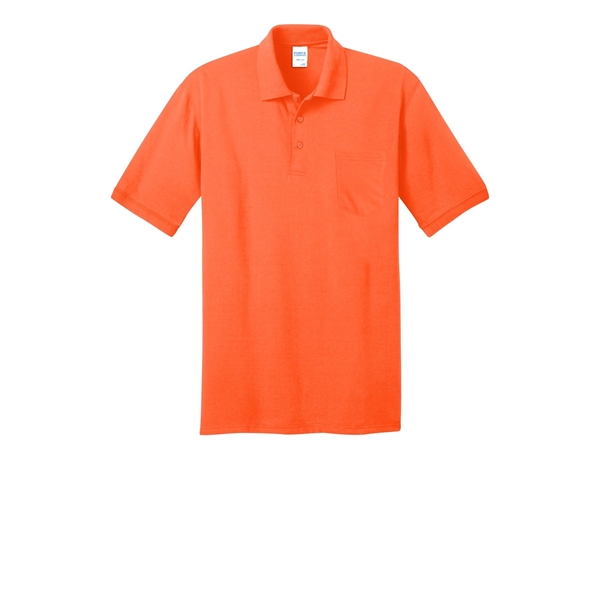 Port & Company Core Blend Jersey Knit Pocket Polo. - Port & Company Core Blend Jersey Knit Pocket Polo. - Image 37 of 48