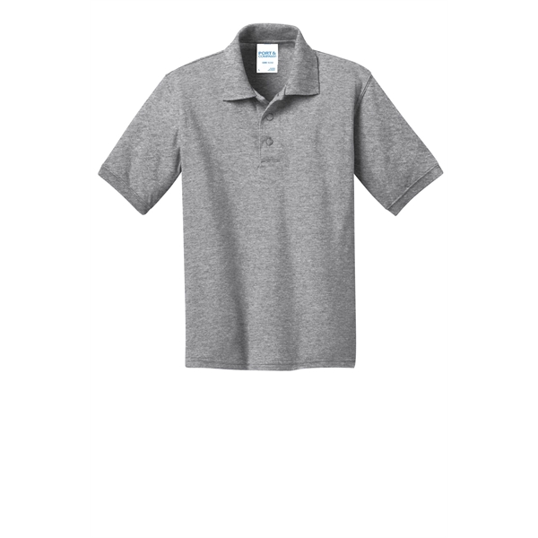 Port & Company Youth Core Blend Jersey Knit Polo. - Port & Company Youth Core Blend Jersey Knit Polo. - Image 8 of 56