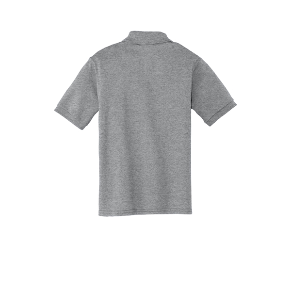 Port & Company Youth Core Blend Jersey Knit Polo. - Port & Company Youth Core Blend Jersey Knit Polo. - Image 9 of 56