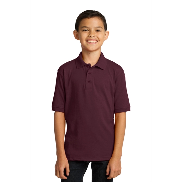 Port & Company Youth Core Blend Jersey Knit Polo. - Port & Company Youth Core Blend Jersey Knit Polo. - Image 35 of 56