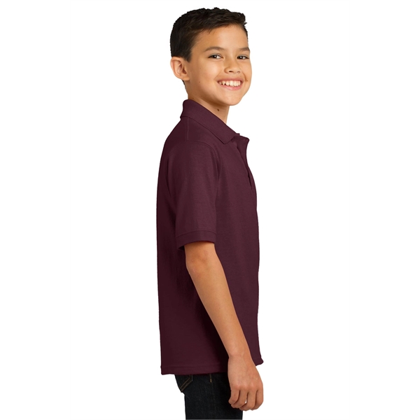 Port & Company Youth Core Blend Jersey Knit Polo. - Port & Company Youth Core Blend Jersey Knit Polo. - Image 11 of 56