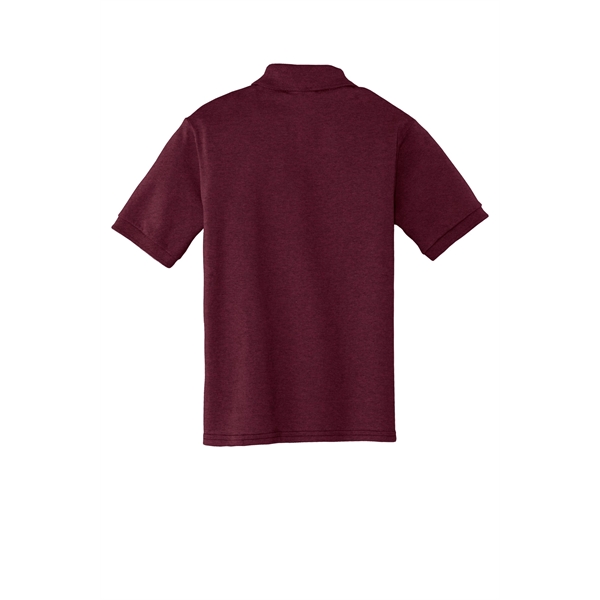 Port & Company Youth Core Blend Jersey Knit Polo. - Port & Company Youth Core Blend Jersey Knit Polo. - Image 13 of 56