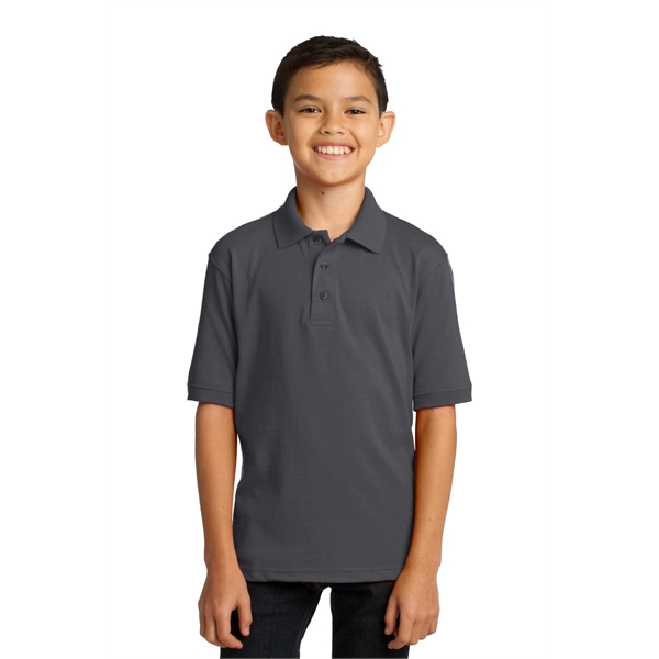 Port & Company Youth Core Blend Jersey Knit Polo. - Port & Company Youth Core Blend Jersey Knit Polo. - Image 37 of 56