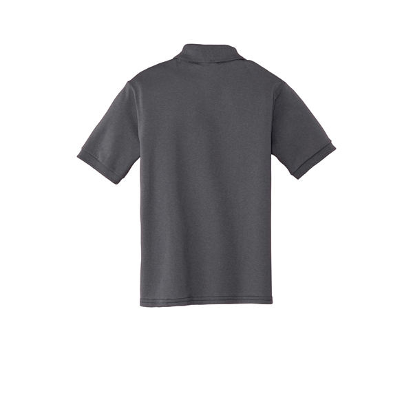 Port & Company Youth Core Blend Jersey Knit Polo. - Port & Company Youth Core Blend Jersey Knit Polo. - Image 17 of 56