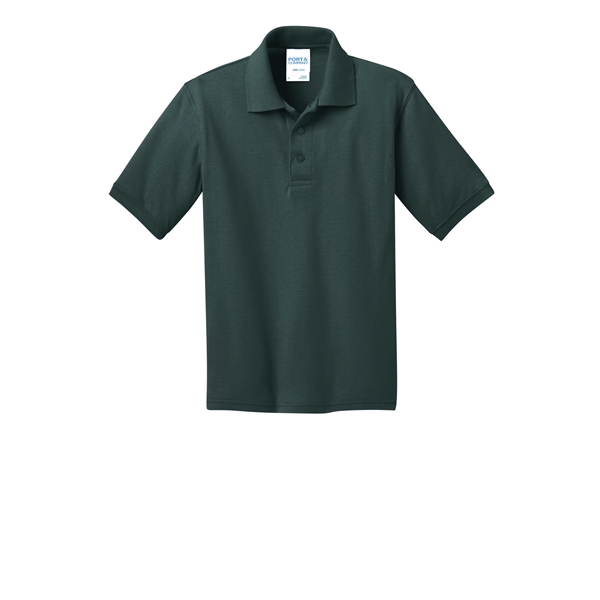 Port & Company Youth Core Blend Jersey Knit Polo. - Port & Company Youth Core Blend Jersey Knit Polo. - Image 20 of 56