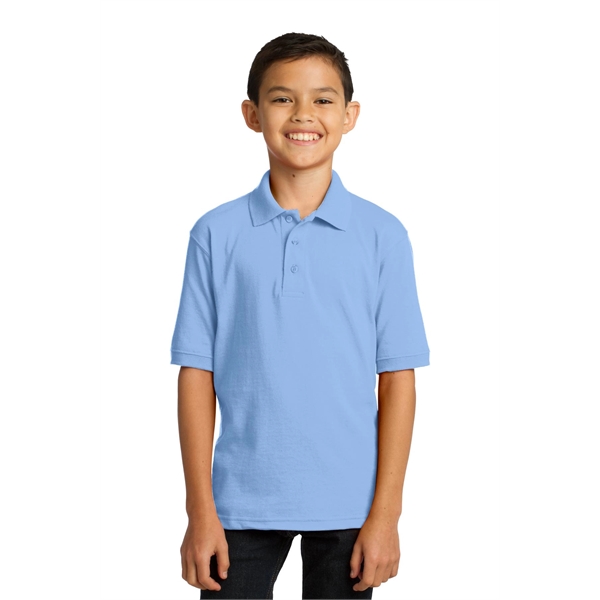 Port & Company Youth Core Blend Jersey Knit Polo. - Port & Company Youth Core Blend Jersey Knit Polo. - Image 42 of 56
