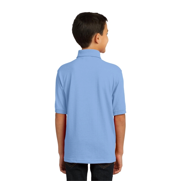Port & Company Youth Core Blend Jersey Knit Polo. - Port & Company Youth Core Blend Jersey Knit Polo. - Image 22 of 56