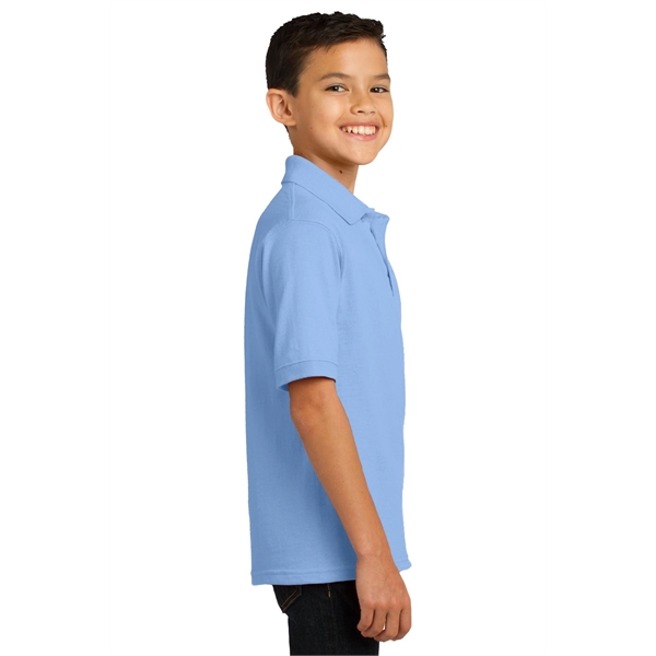 Port & Company Youth Core Blend Jersey Knit Polo. - Port & Company Youth Core Blend Jersey Knit Polo. - Image 23 of 56