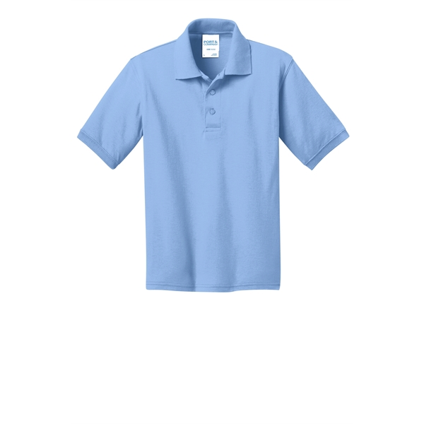 Port & Company Youth Core Blend Jersey Knit Polo. - Port & Company Youth Core Blend Jersey Knit Polo. - Image 24 of 56