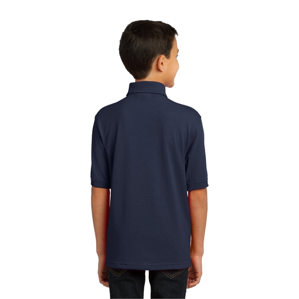 Port & Company Youth Core Blend Jersey Knit Polo. - Port & Company Youth Core Blend Jersey Knit Polo. - Image 26 of 56