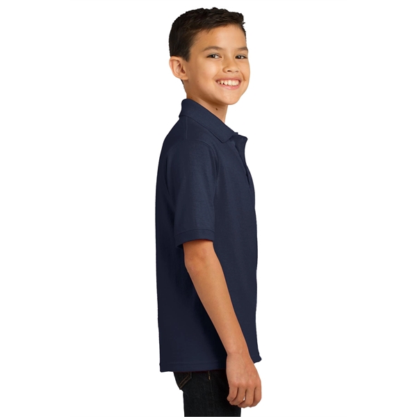 Port & Company Youth Core Blend Jersey Knit Polo. - Port & Company Youth Core Blend Jersey Knit Polo. - Image 27 of 56