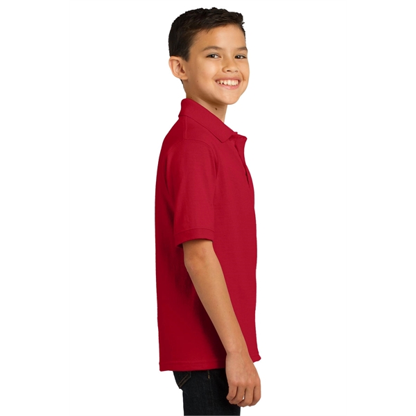 Port & Company Youth Core Blend Jersey Knit Polo. - Port & Company Youth Core Blend Jersey Knit Polo. - Image 31 of 56