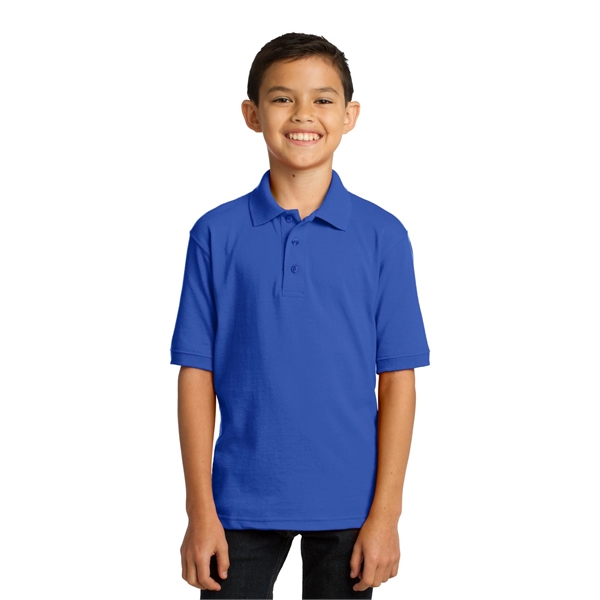 Port & Company Youth Core Blend Jersey Knit Polo. - Port & Company Youth Core Blend Jersey Knit Polo. - Image 48 of 56