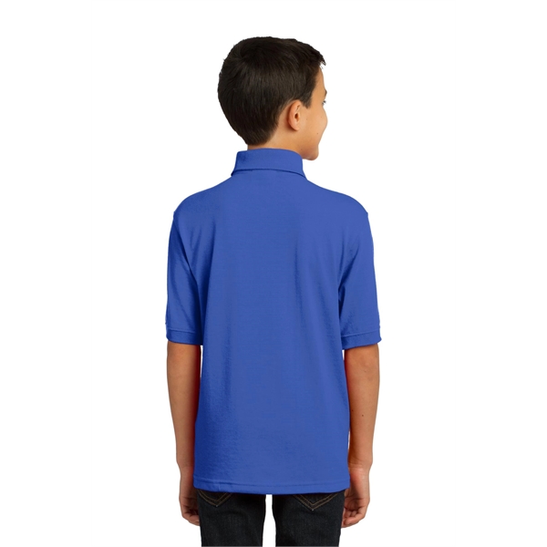 Port & Company Youth Core Blend Jersey Knit Polo. - Port & Company Youth Core Blend Jersey Knit Polo. - Image 36 of 56