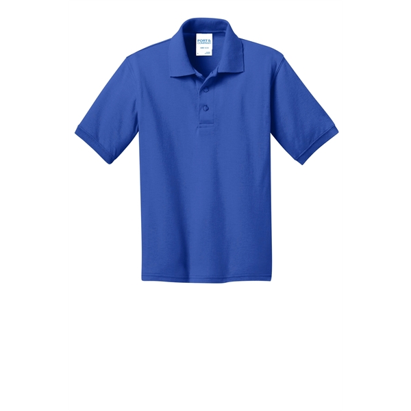 Port & Company Youth Core Blend Jersey Knit Polo. - Port & Company Youth Core Blend Jersey Knit Polo. - Image 40 of 56