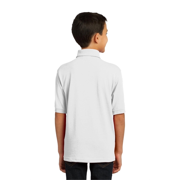 Port & Company Youth Core Blend Jersey Knit Polo. - Port & Company Youth Core Blend Jersey Knit Polo. - Image 43 of 56