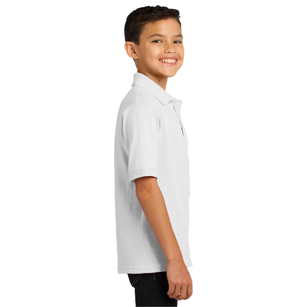 Port & Company Youth Core Blend Jersey Knit Polo. - Port & Company Youth Core Blend Jersey Knit Polo. - Image 45 of 56