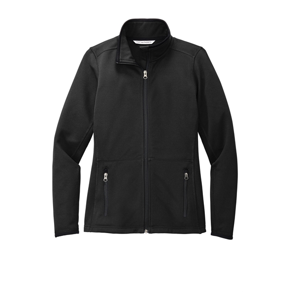 Port Authority Women's Pique Fleece Jacket. - Port Authority Women's Pique Fleece Jacket. - Image 3 of 9