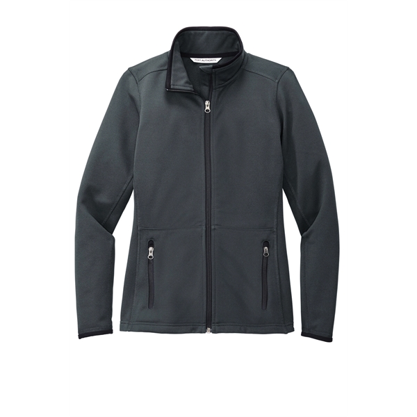 Port Authority Women's Pique Fleece Jacket. - Port Authority Women's Pique Fleece Jacket. - Image 8 of 9
