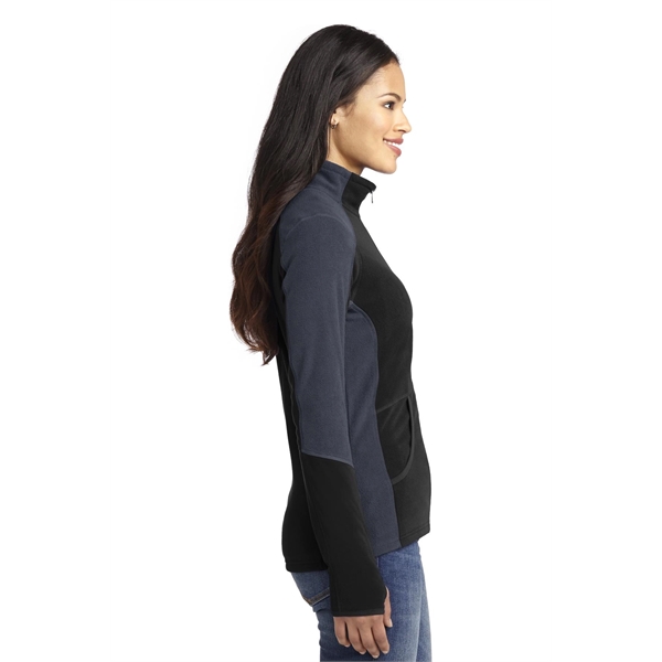 Port Authority Women's Colorblock Microfleece Jacket. - Port Authority Women's Colorblock Microfleece Jacket. - Image 7 of 27