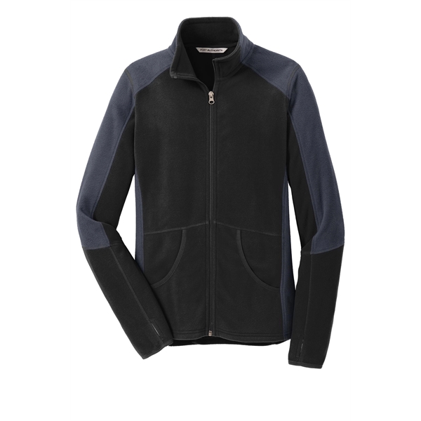 Port Authority Women's Colorblock Microfleece Jacket. - Port Authority Women's Colorblock Microfleece Jacket. - Image 8 of 27