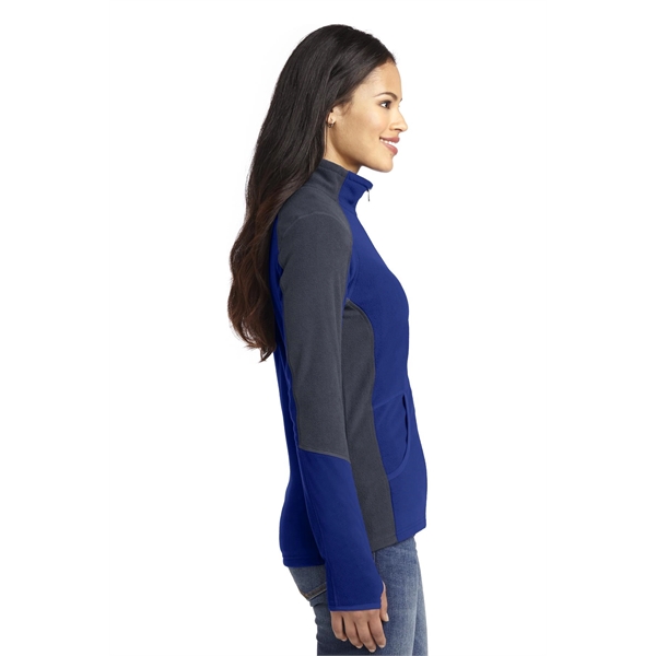 Port Authority Women's Colorblock Microfleece Jacket. - Port Authority Women's Colorblock Microfleece Jacket. - Image 23 of 27