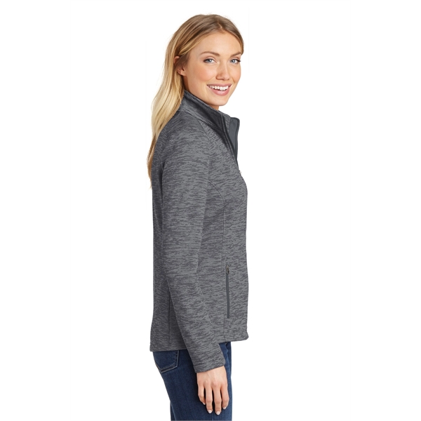 Port Authority Women's Digi Stripe Fleece Jacket. - Port Authority Women's Digi Stripe Fleece Jacket. - Image 3 of 25