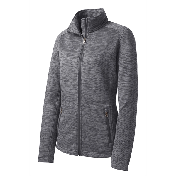 Port Authority Women's Digi Stripe Fleece Jacket. - Port Authority Women's Digi Stripe Fleece Jacket. - Image 4 of 25