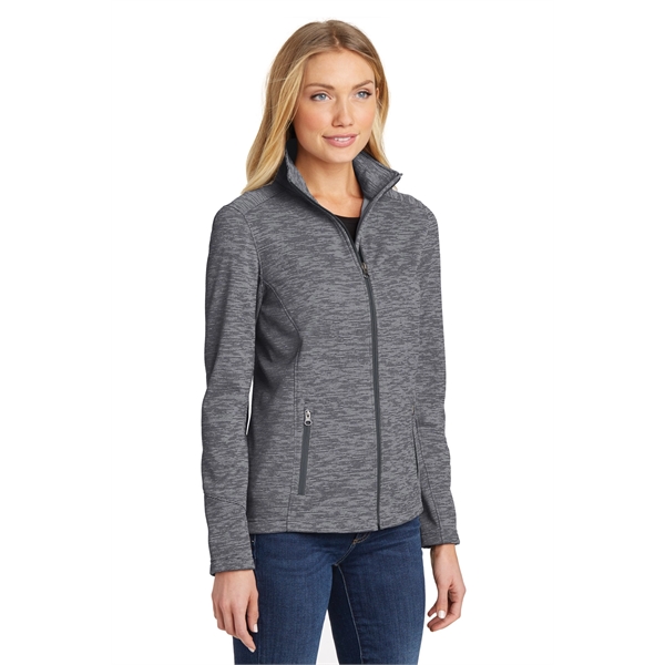 Port Authority Women's Digi Stripe Fleece Jacket. - Port Authority Women's Digi Stripe Fleece Jacket. - Image 5 of 25